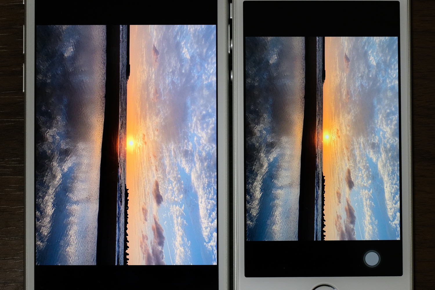 iPhone SEとiPhone 7 画面の綺麗さの違い